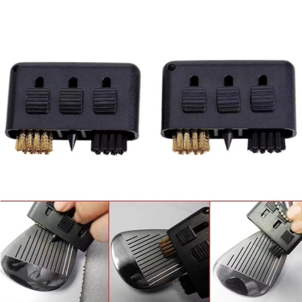 Brush Sikat Sharpener Mini Pembersih Alur Tongkat Stick Stik Putter Wedge Bola Sepatu Golf