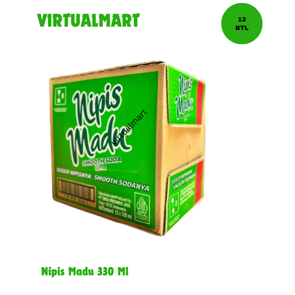 

NIPIS MADU LIME SODA 330 ML 1 KARDUS ISI 12 BOTOL
