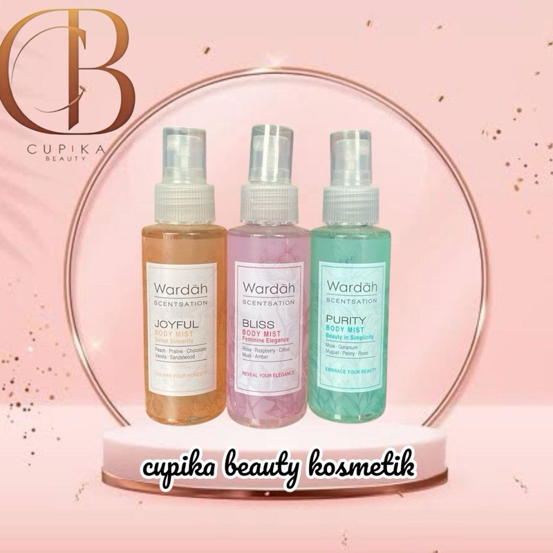 pn,pz - WARDAH BODY MIST 100 ML - EAU DE TOILETTE SCENTSATION PARFUME BADAN - EDT