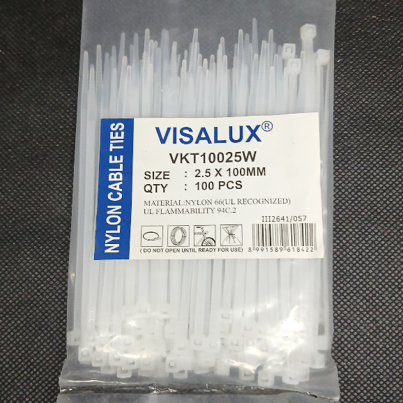 VISALUX KABEL TIES VKT10025 PUTIHW