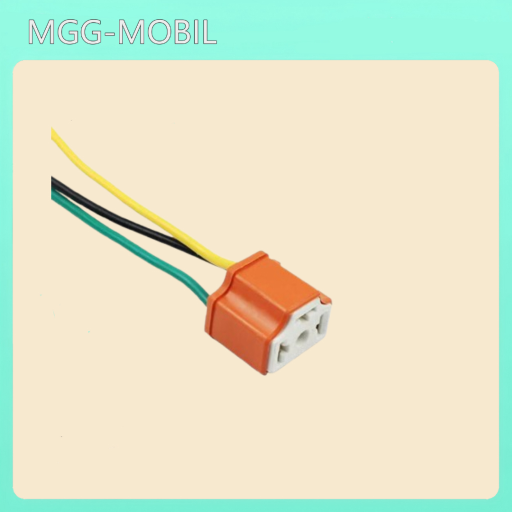 Soket Lampu Depan H4 soket sealbeam Keramik 1PCS