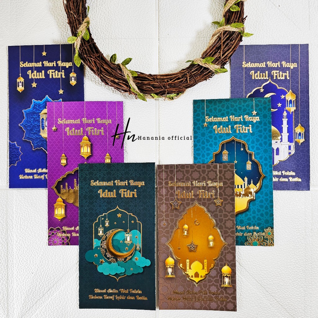 

AMPLOP ANGPAU LEBARAN IDUL FITRI PREMIUM GOLD FOIL UKURAN PANJANG ISI 6 PCS / AMPLOP MEWAH MURAH