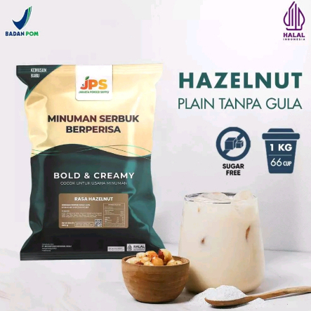 

Powder Drink JPS Bubuk Minuman Rasa HAZELNUT PLAIN 1Kg