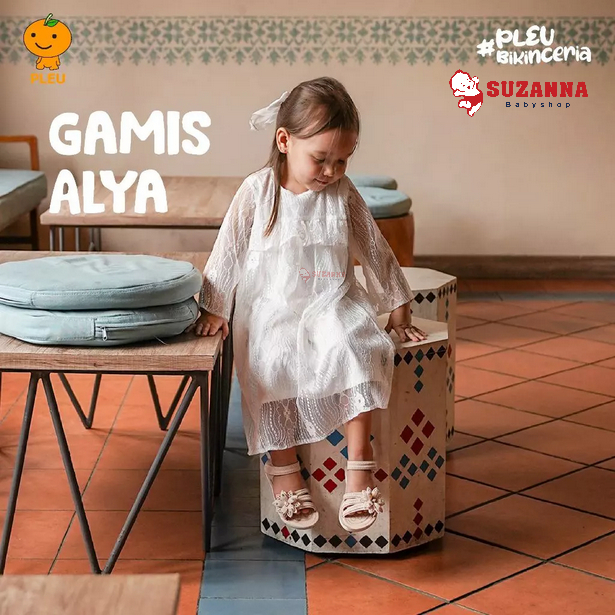 Pleu Gamis Alya - Dress Gamis Anak Perempuan