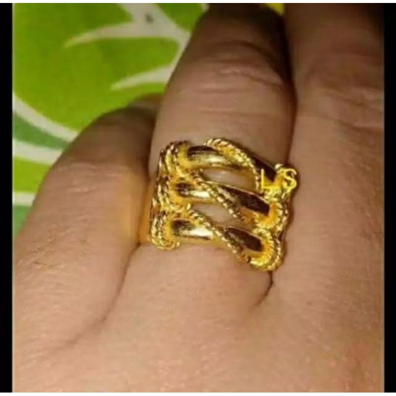 Cincin bambu emas london 24k 99,99