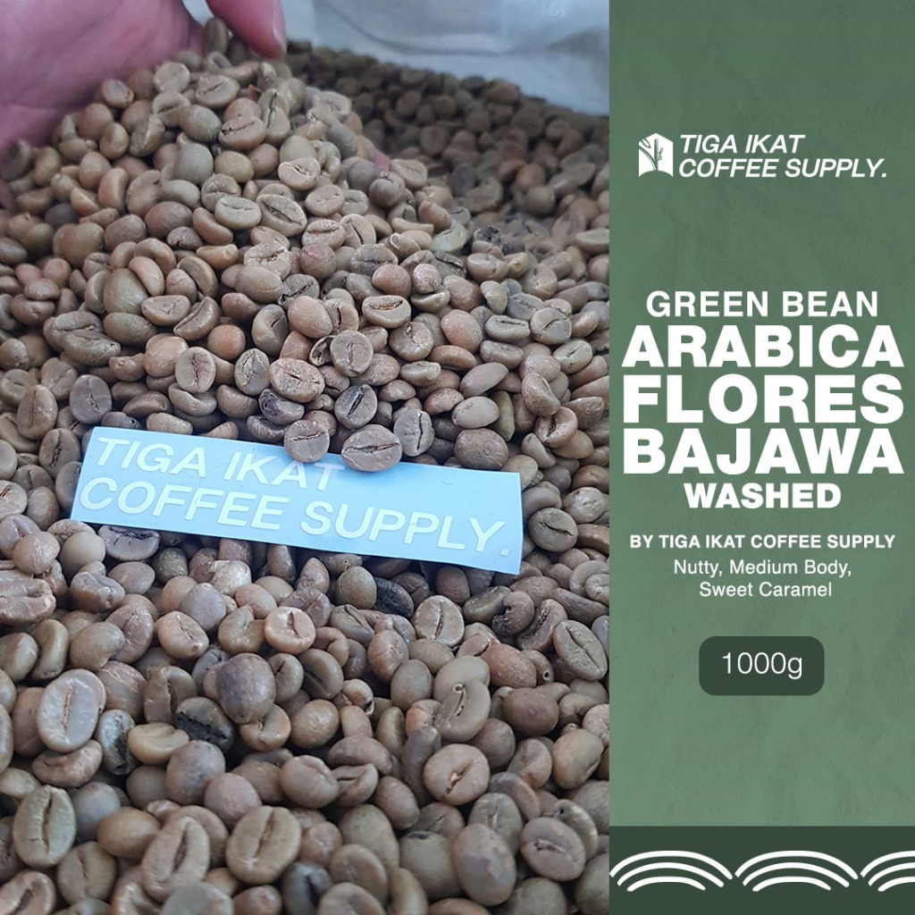 

Green Bean Arabica Flores Bajawa Fullwash 1 Kg - Biji Kopi Mentah