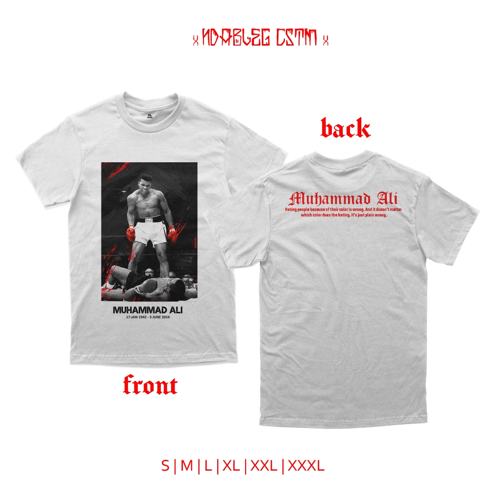 kaos muhammad ali tshirt muhammd ali
