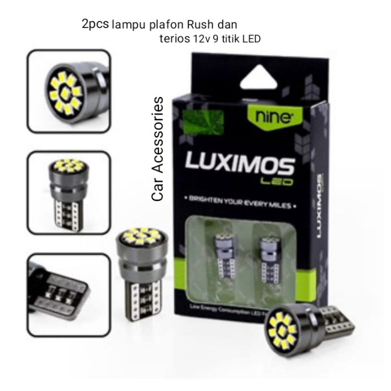 lampu plafon/kabin mobil Rush Terios LED bagian depan 2pcs canbus super terang cahaya putih