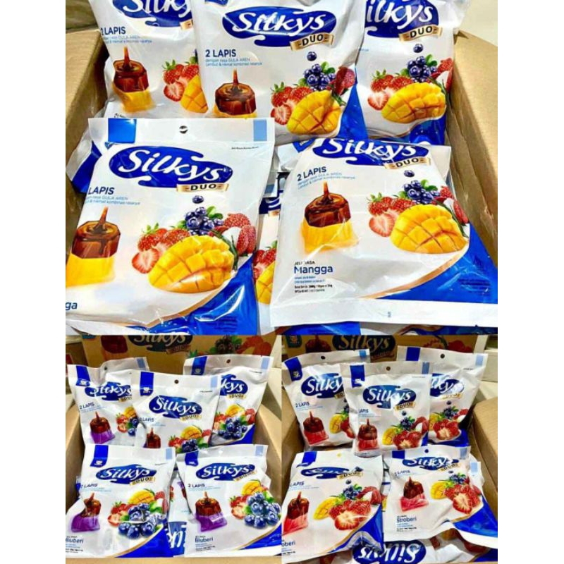 

PUDDING Silkys Duo Jelly Dua Lapis Rasa (1 pack isi 10 pcs)