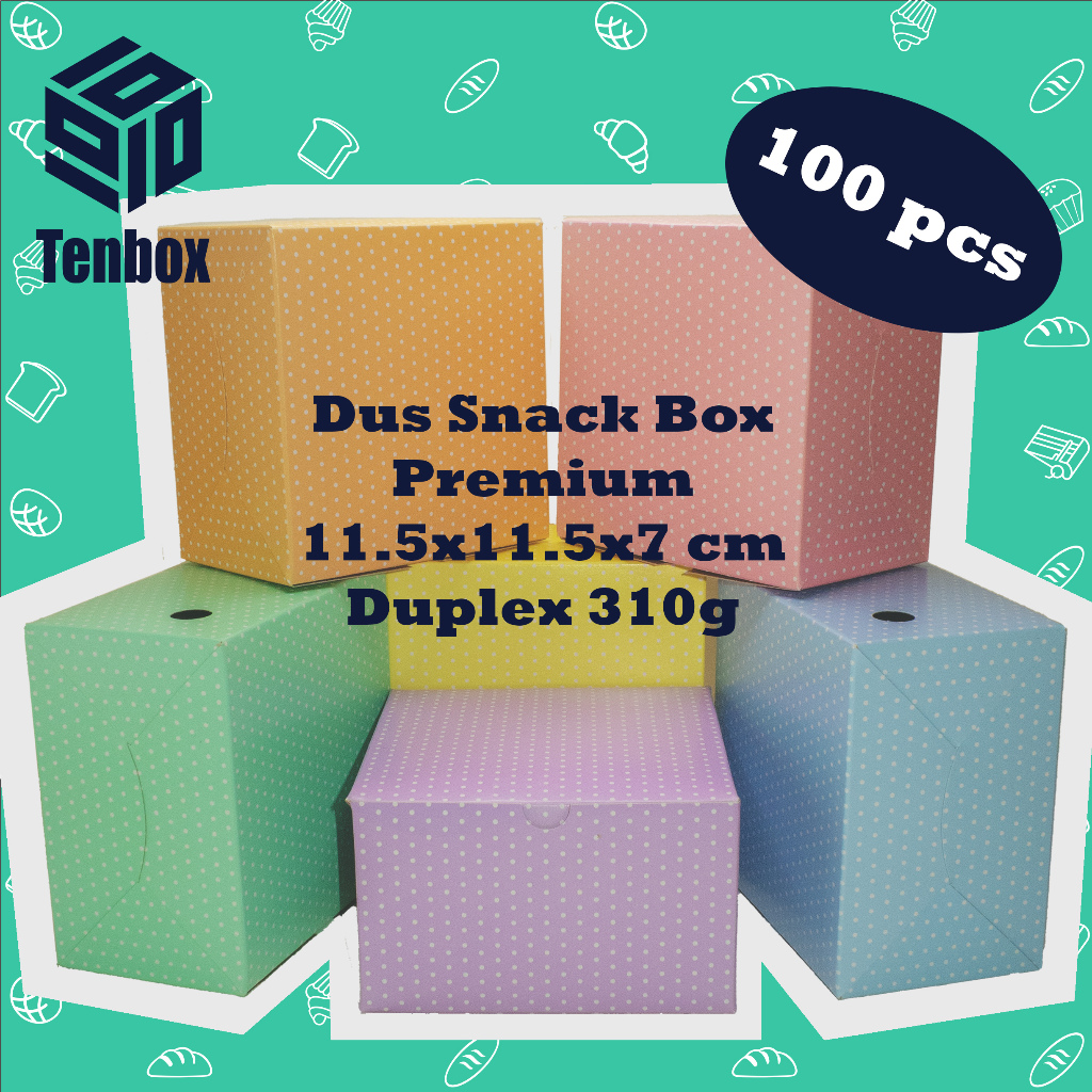 

Dus Snack Box Premium 12x12x7 cm (Grosir 100 pcs)