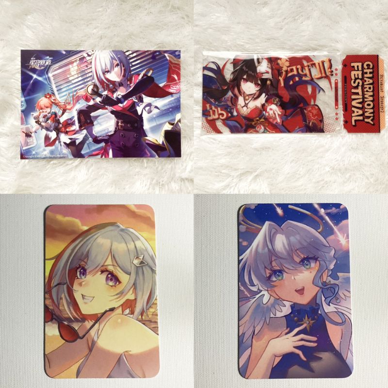 Honkai Star Rail Photocard Robin, Postcard Topaz, Acrylic Ticket Sparkle