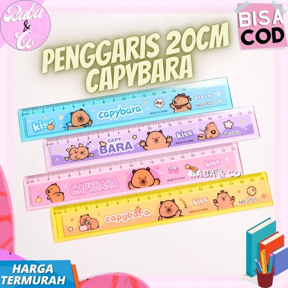 

PENGGARIS CAPYBARA 20cm PENGGARIS LUCU UNIK IMUT GARISAN RULER CAPYBARA PENGGARIS 20cm CAPYBARA MURAH