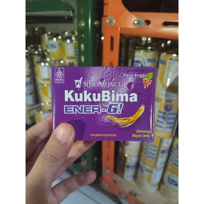 

kukubima ener-G! 1 kotak isi 6 sachet ginseng royal jelly kuku bima energi suplemen kesehatan