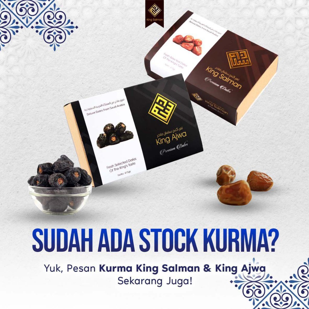 

KURMA KING SALMAN - SUKARI KUALITAS PREMIUM, ASLI & TERJAMIN KUALITASNYA