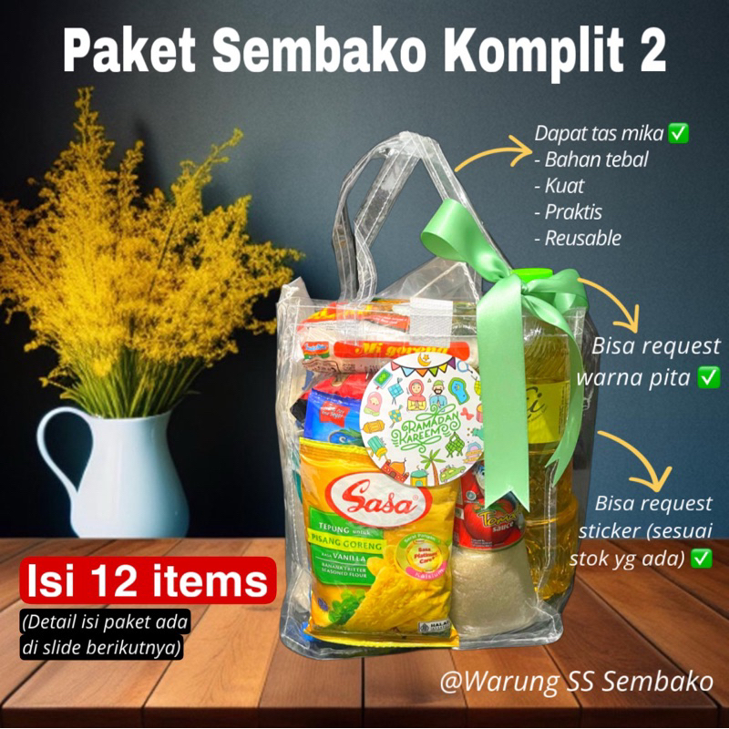 

Paket Hampers Sembako Tas Mika - Paket Komplit 2