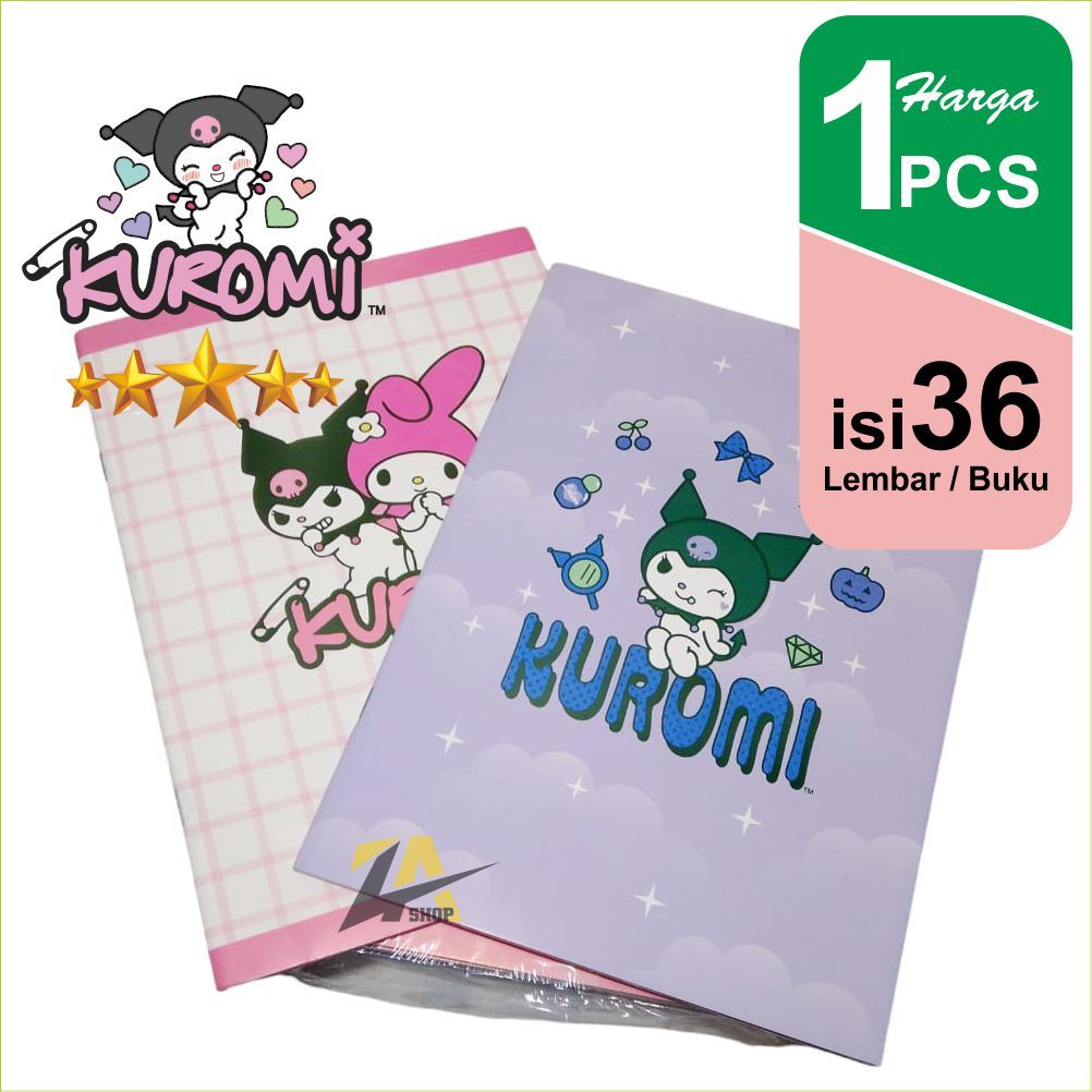 

Buku Tulis KUROMI CAMPUS Isi 36 LEmbar HARGA UNTUK 1 PCS / 1 BUKU