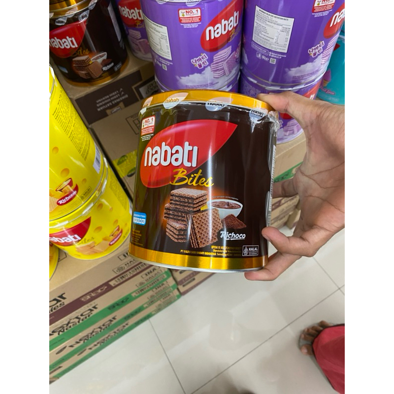 

nabati Bites Richoco Wafer Coklat Kaleng 240g