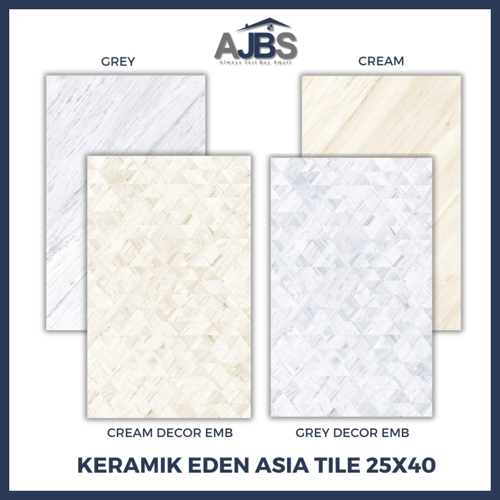 Keramik Lantai / Dinding 25x40 ASIA TILE - KERAMIK ASIA TILE EDEN