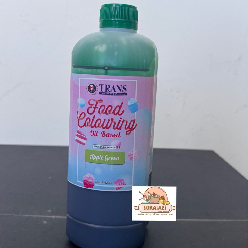 

Trans coloring Apple Green 1 kg Pewarna makanan Hijau icing color