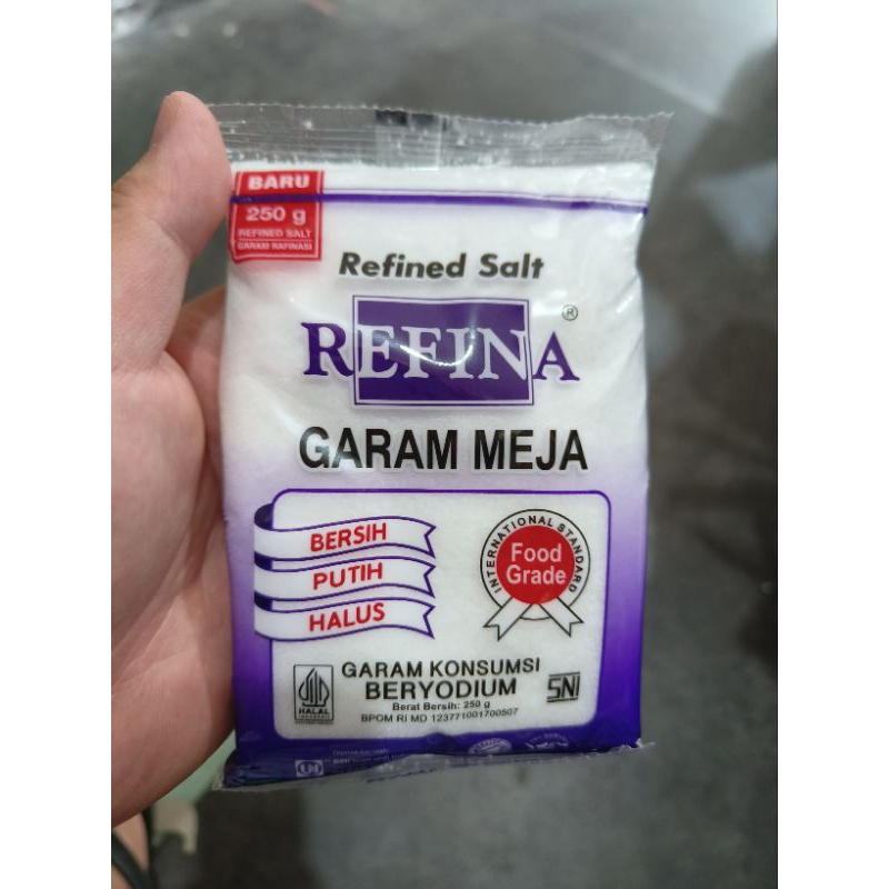 

Garam Refina / Garam Halus / Garam 250g / Garam Putih / Garam Meja / Garam Murah / Garam Promo / tbk