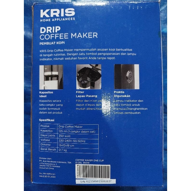 KRIS Drip Coffee Maker Pembuat Kopi