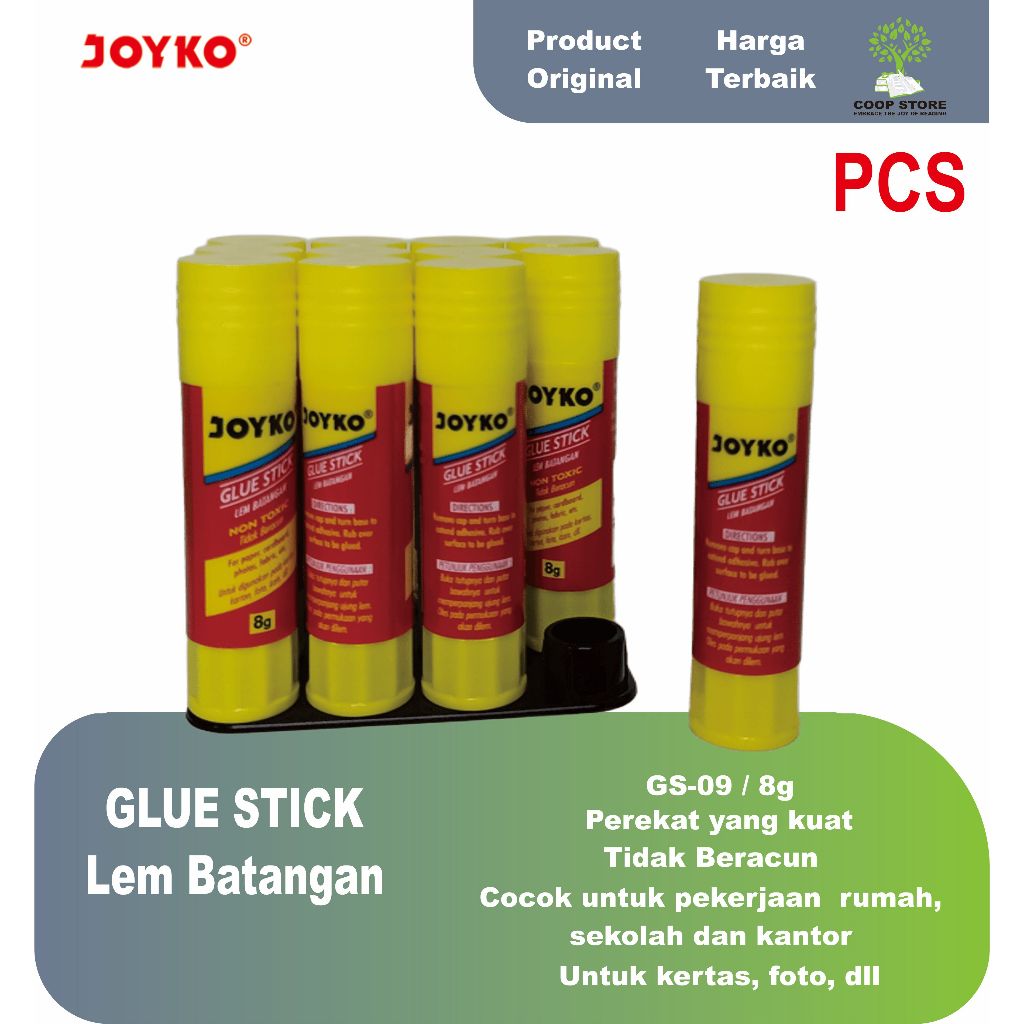 

Lem Batang/Glue Stick Joyko GS-09 8gr (PCS)
