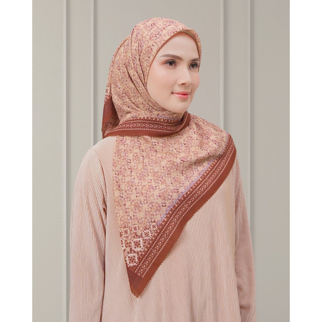 DOA - Humaira Scarf  Chesnut  - Hijab Segi Empat