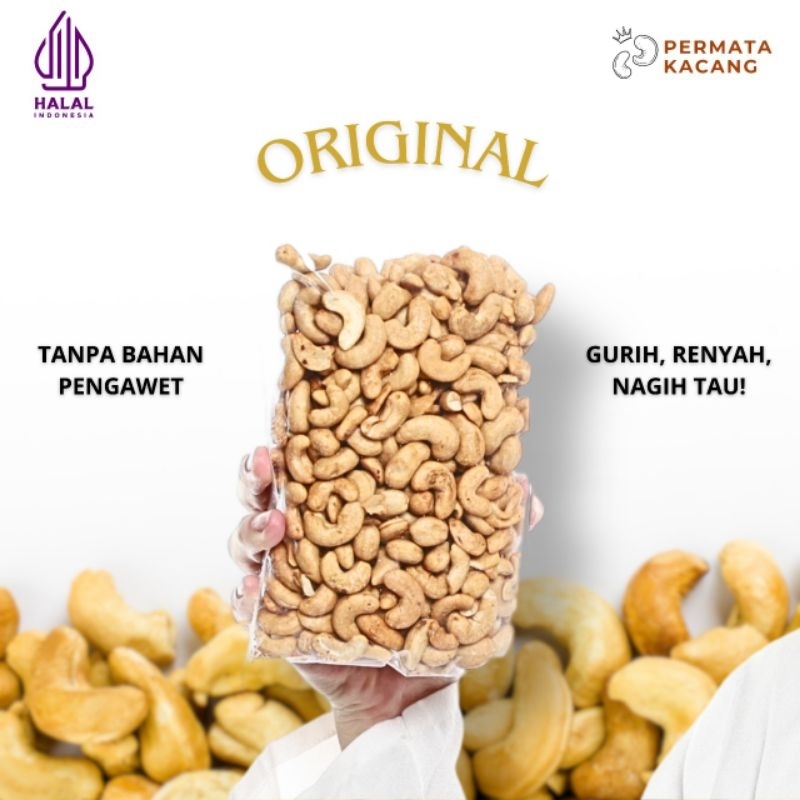 

Kacang Mete Matang / Kacang Mede Matang / Kacang Mente Matang, Cashew Nut AllVarian - Permata Kacang