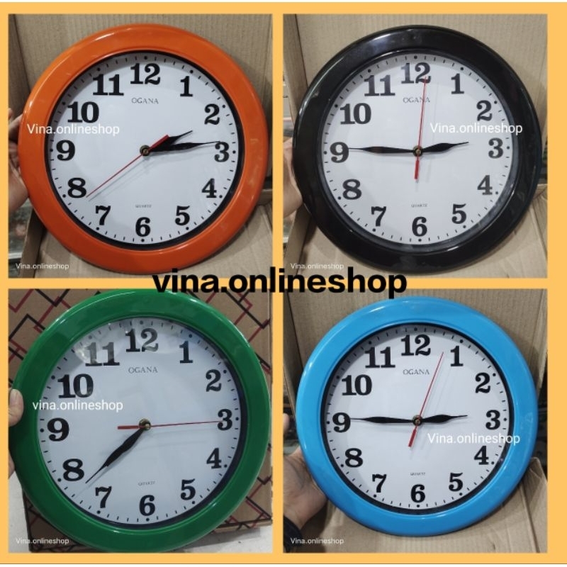 Jam dinding ogana polos 8888