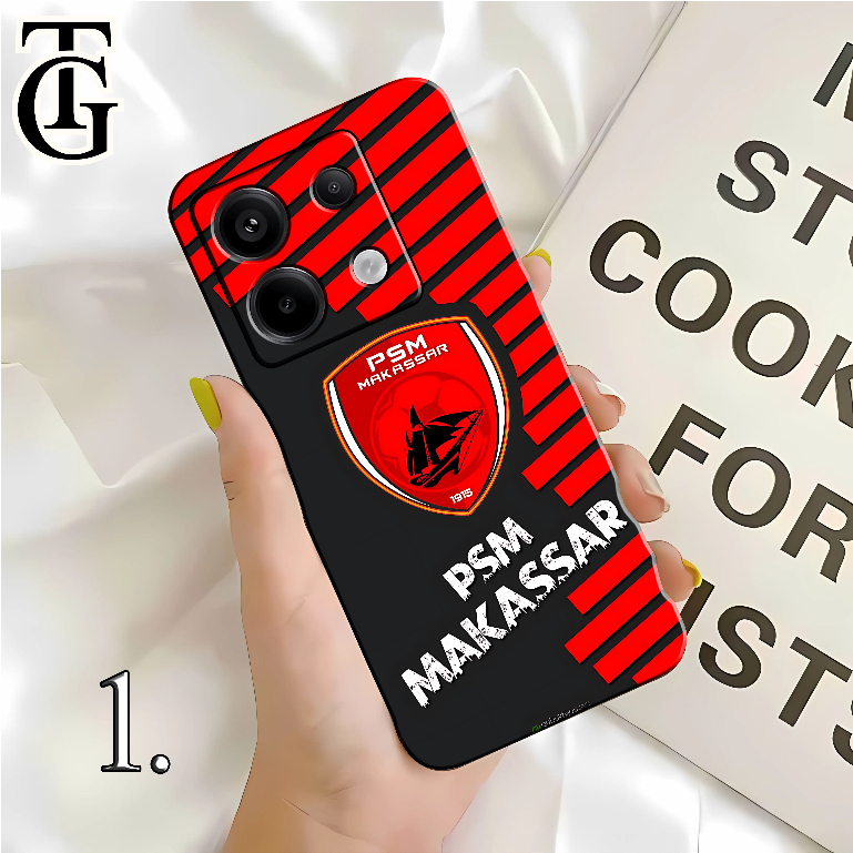 CASING SILIKON MOTIF PSM MAKASSAR UNTUK FOR REDMI A3,13C,NOTE 13,NOTE 13 PRO,NOTE 13 PRO+,14C,NOTE 1