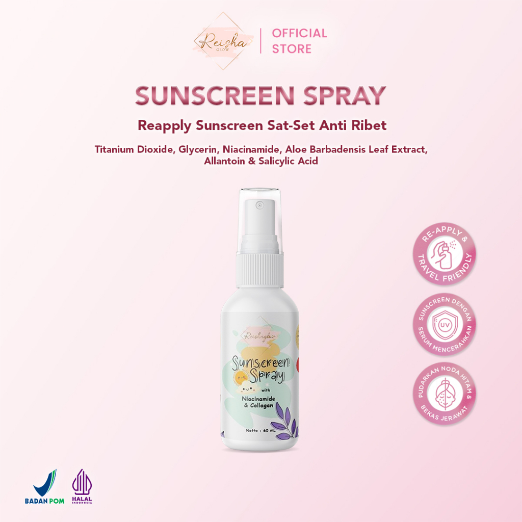 Reisha Glow Sunscreen Spray