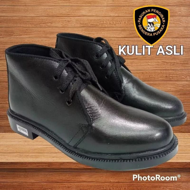Sepatu PDH Satpam Sepatu PDH Paskibra Kulit Asli
