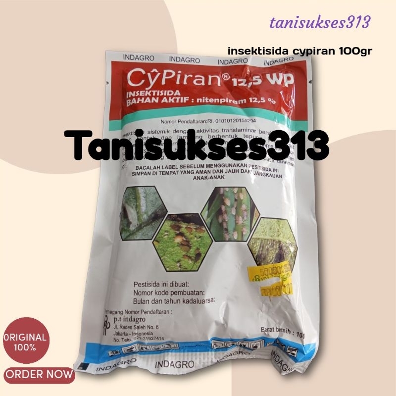 insektisida racun wereng dan kutu CYPIRAN  12,5WP 100GRAM / insektisida cipiran 100gram / Cipiran / 