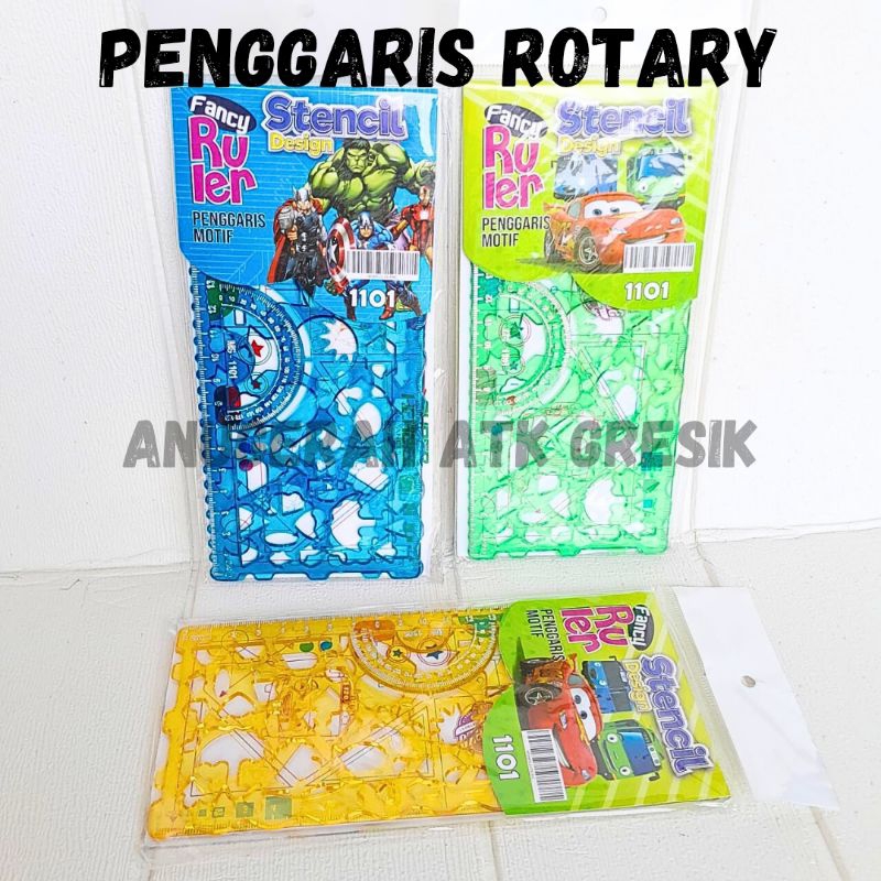 

1Set Penggaris Ajaib / Rotari / Bunga