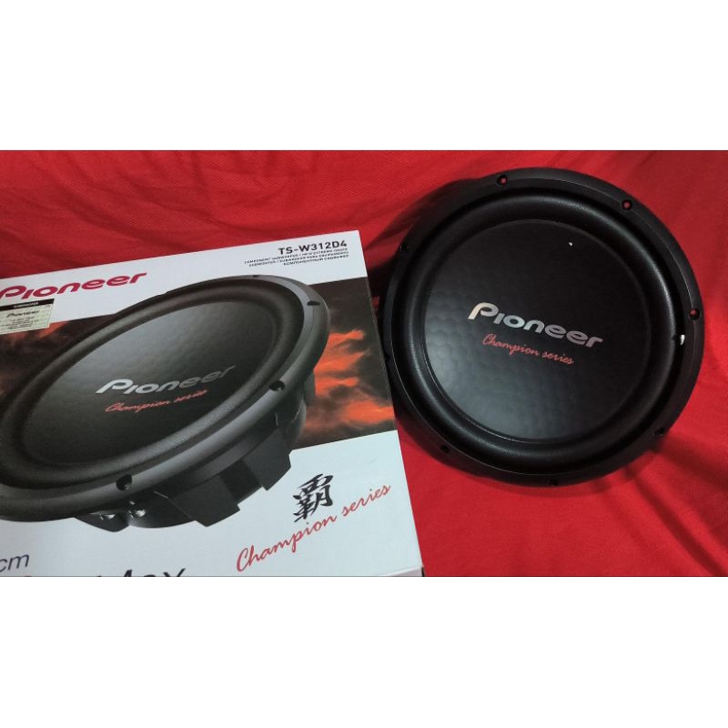 Subwoofer Pioneer TS 312 D4 - Doble Voice Coil Pioneer Subwoofer Champions Series-yaafi car audio