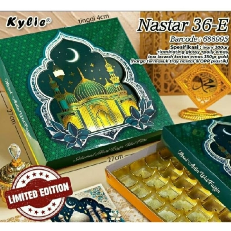 

Box sekat nastar coklat brownies kemasan packaging 20 30holes