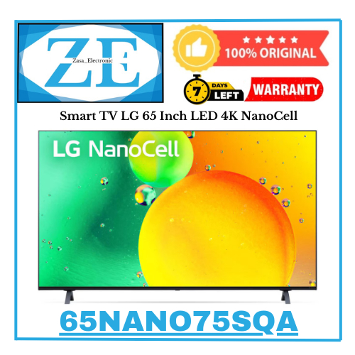 LG 65NANO75SQA SMART TV 65 INCH LED 4K UHD 65NANO75 65NANO NANO75 SMART TV LG 65 NCH