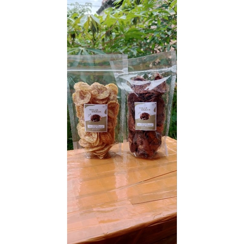 

keripik pisang coklat lumer | keripik coklat |keripik pisang coklat kriuk | banana chips