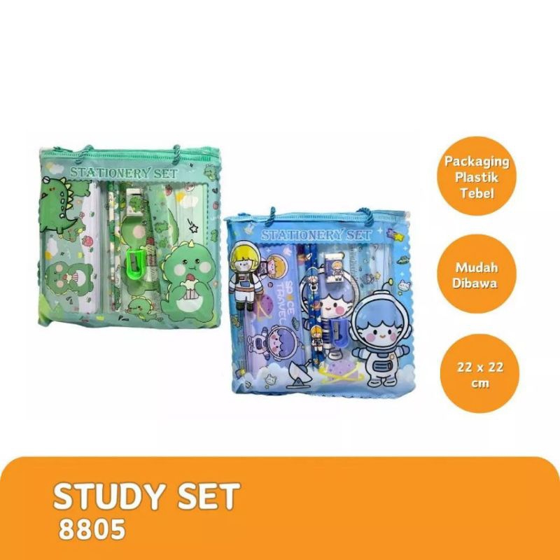 

STATIONERY SET POUCH PAINTING 10IN1