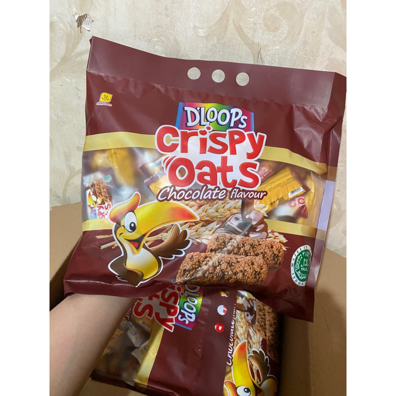 

❤️KIREISHOP❤️D’loops oats crispy kemasan 400gr isi 40 pcs