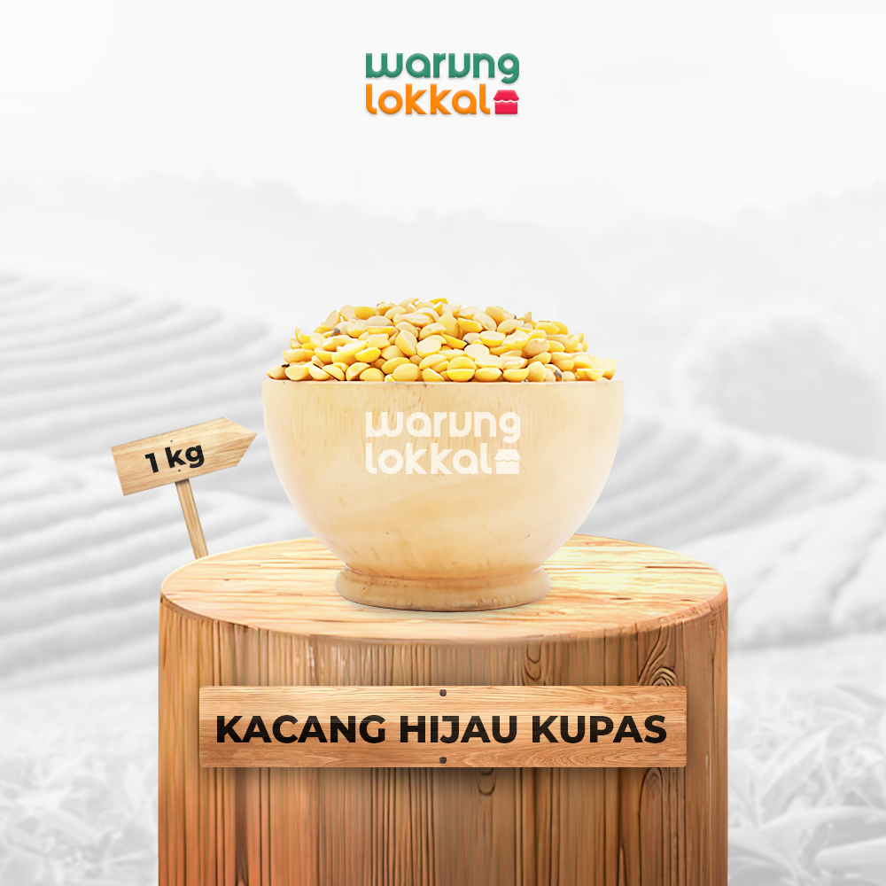 

Kacang Hijau Kupas 1kg - Warung Lokkal
