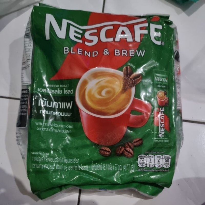 

kopi nescafe espresso roast bangkok isi 27 pcs