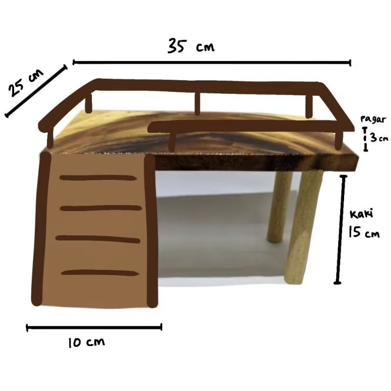 Lantai Mezanine Hamster / Meja Mezanine Hamster