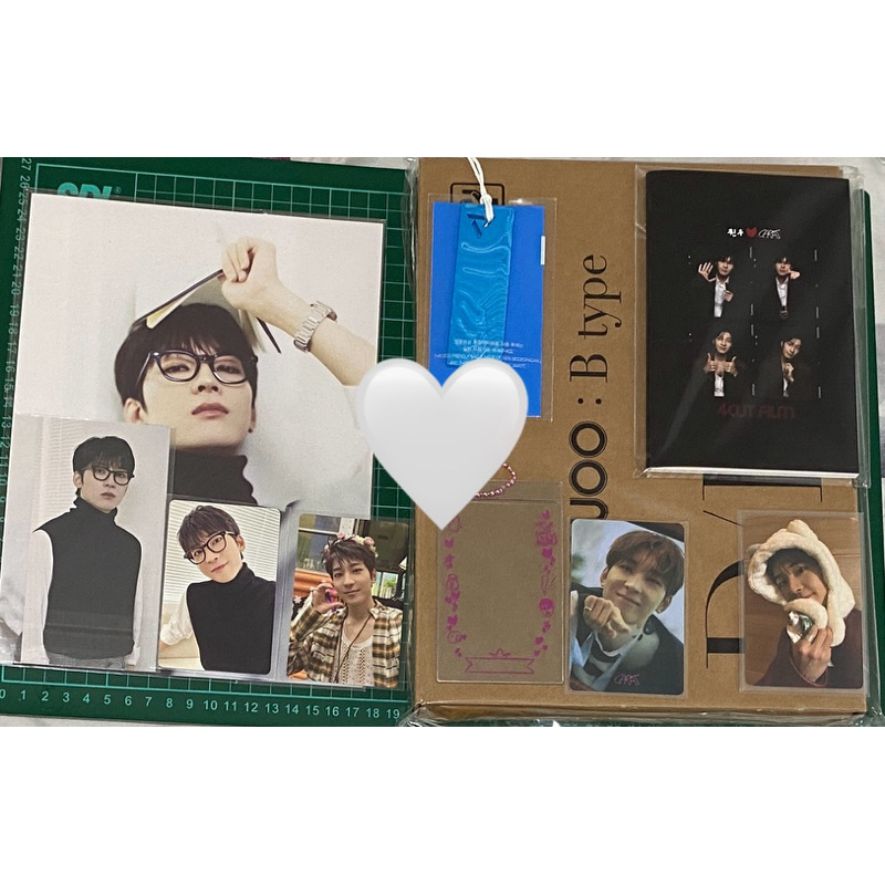 (baca desc) seventeen wonwoo flower crown heaven 2:14 + sg24 set + lucky charm card holder set + 4 c