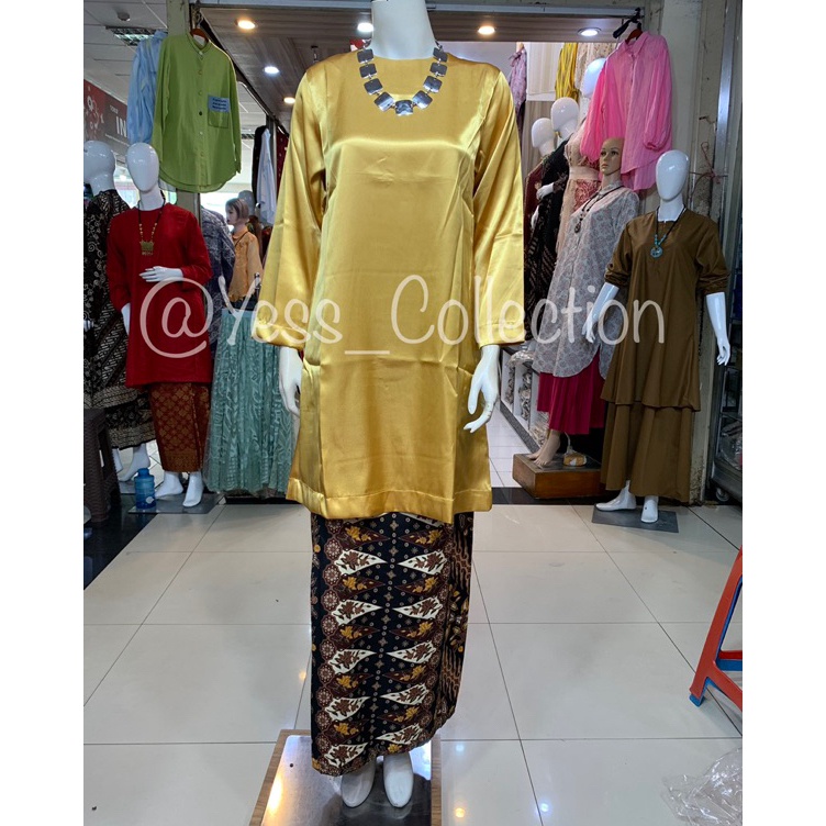 KODE Y7S BAJU BASIBA SILK SUTRA  BAJU KURUNG MELAYU  TUNIK  ATASAN BASIBA SILK SUTRA