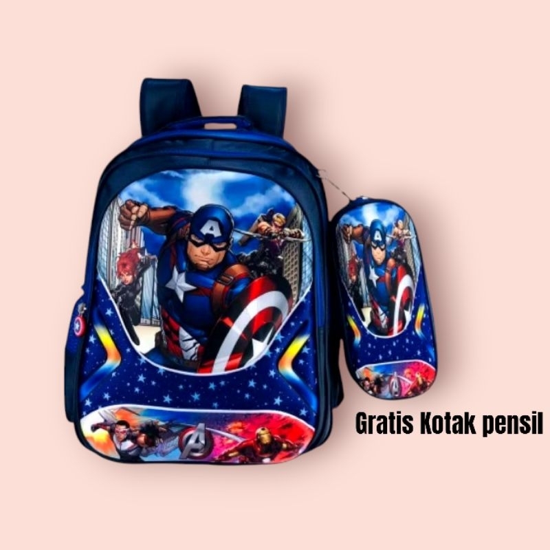 New Tas Ransel Anak SD / TK Tas Anak Karakter Import Bagus Banget  Tas anak sekolah SD dan TK motif 