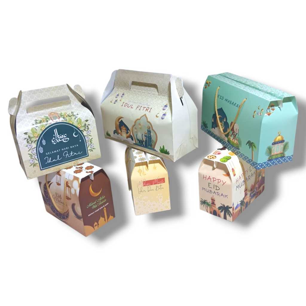 

[ isi 5 dan 10 pcs ] KOTAK HAMPERS IDUL FITRI / PAPER BAG LEBARAN / BOX HAMPERS SOUVENIR LRBARAN / GABLE BOX LEBARAN