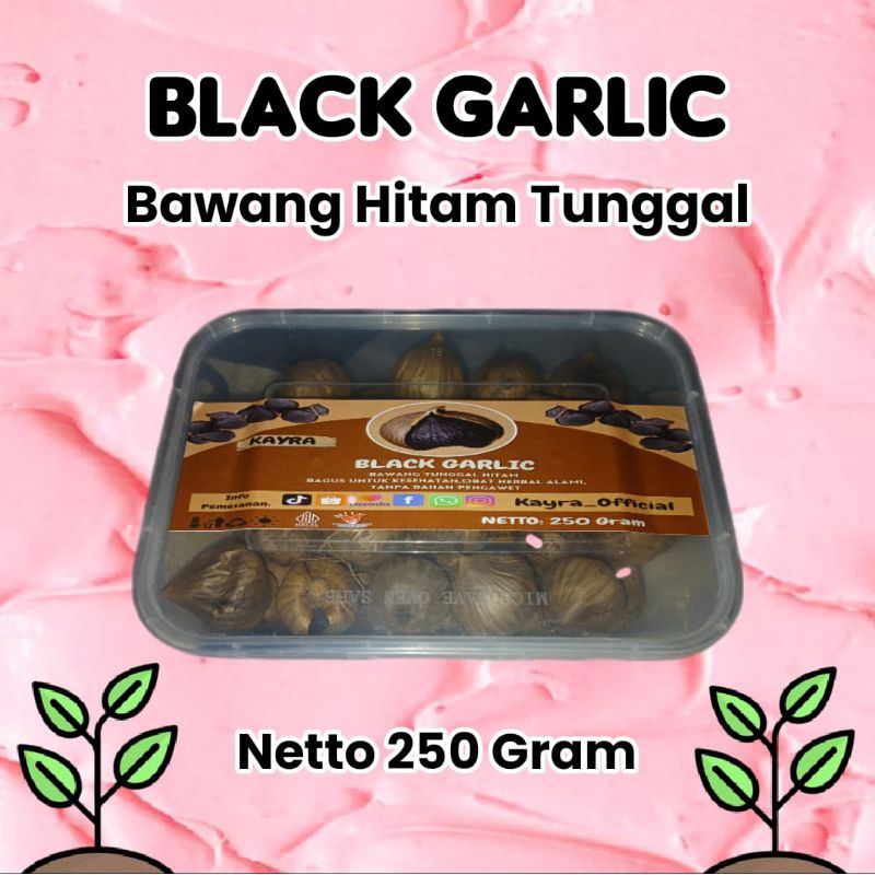 

Black Garlic 250 Gram /Bawang Tunggal Hitam 250 Gram