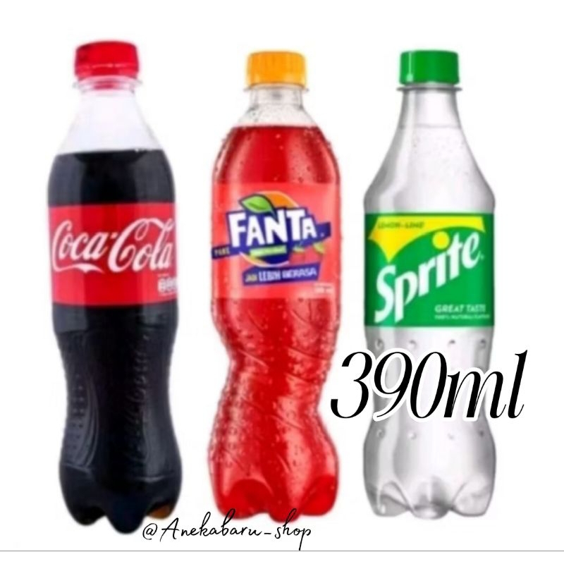 

( 12 BOTOL ) SPRITE/COCA-COLA/FANTA 390ml