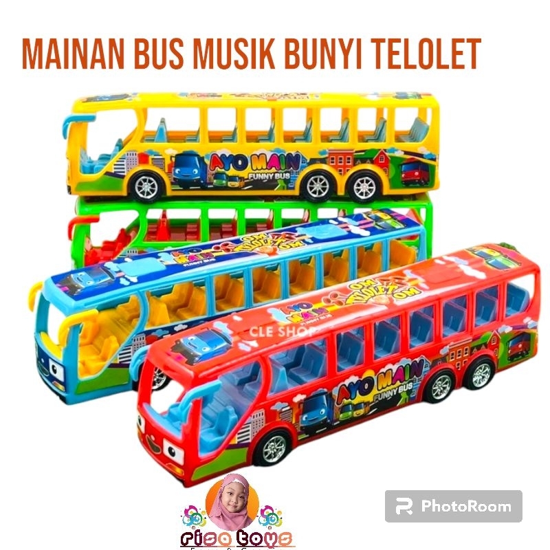 Mainan anak Bus Basuri Telolet bisa nyala dan bunyi / Bis Basuri  Telolet Lampu dan Musik